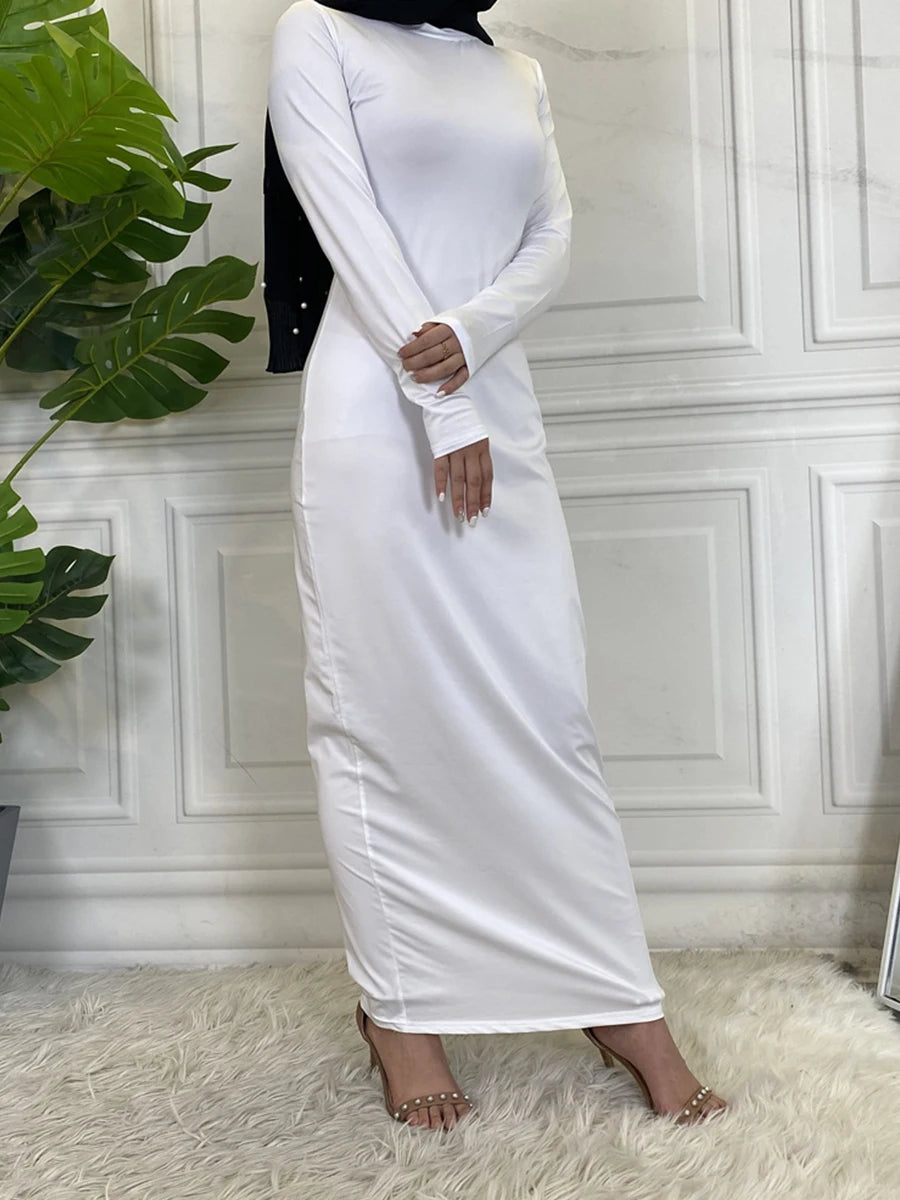 Abaya robe longue femme polyester casual printemps-été