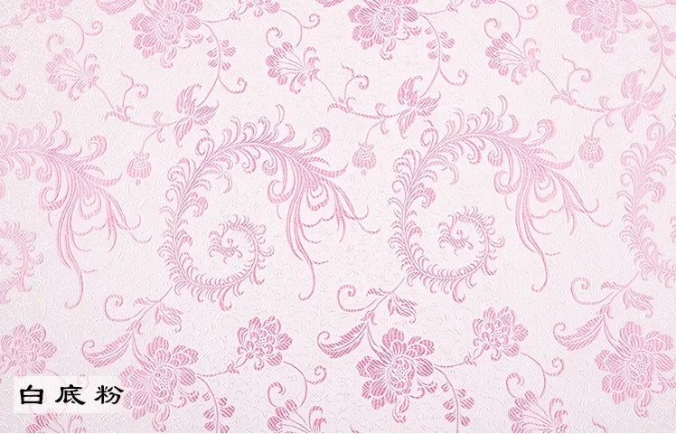 Tissu Brocart Jacquard Imitation Soie – Floral, Couture & DIY (75 cm de large)