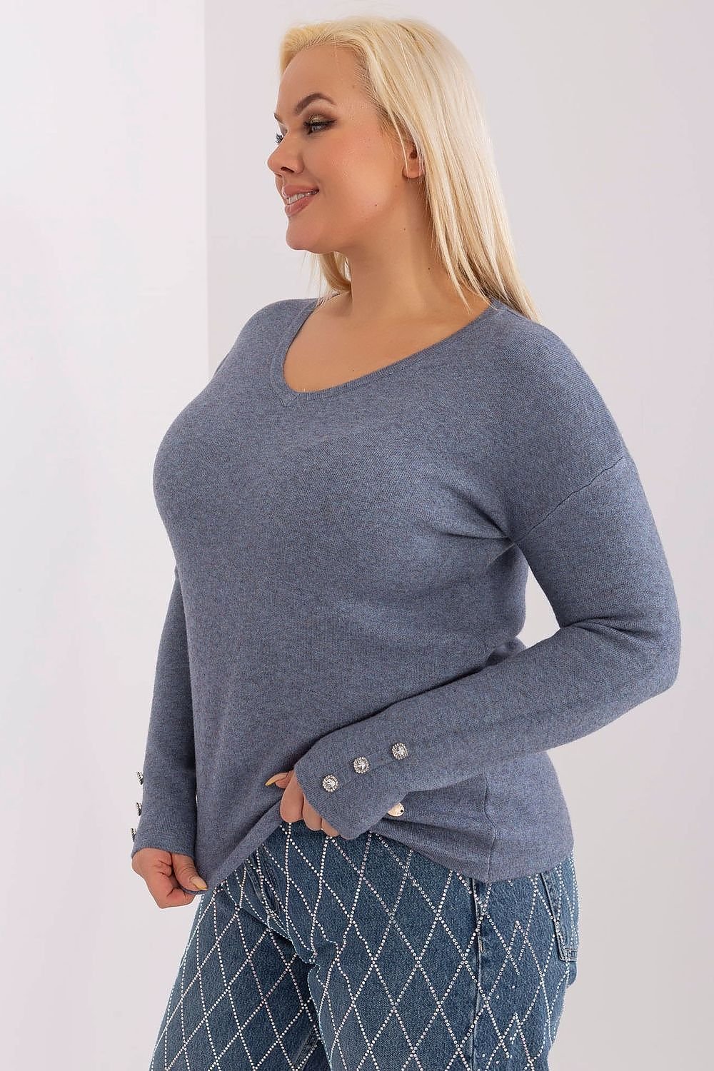 Plus size sweater model 190091 Factory Price