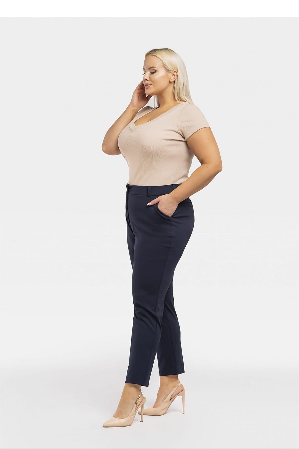Plus size pants model 195038 Karko