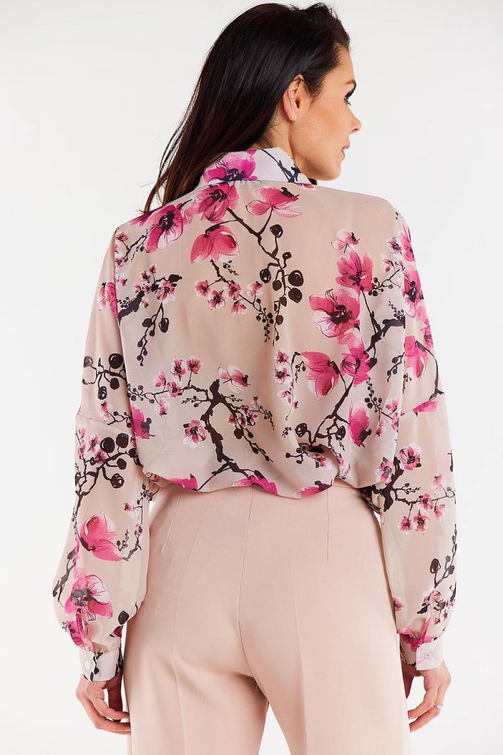 قميص كم طويل موديل 196619 عوامة