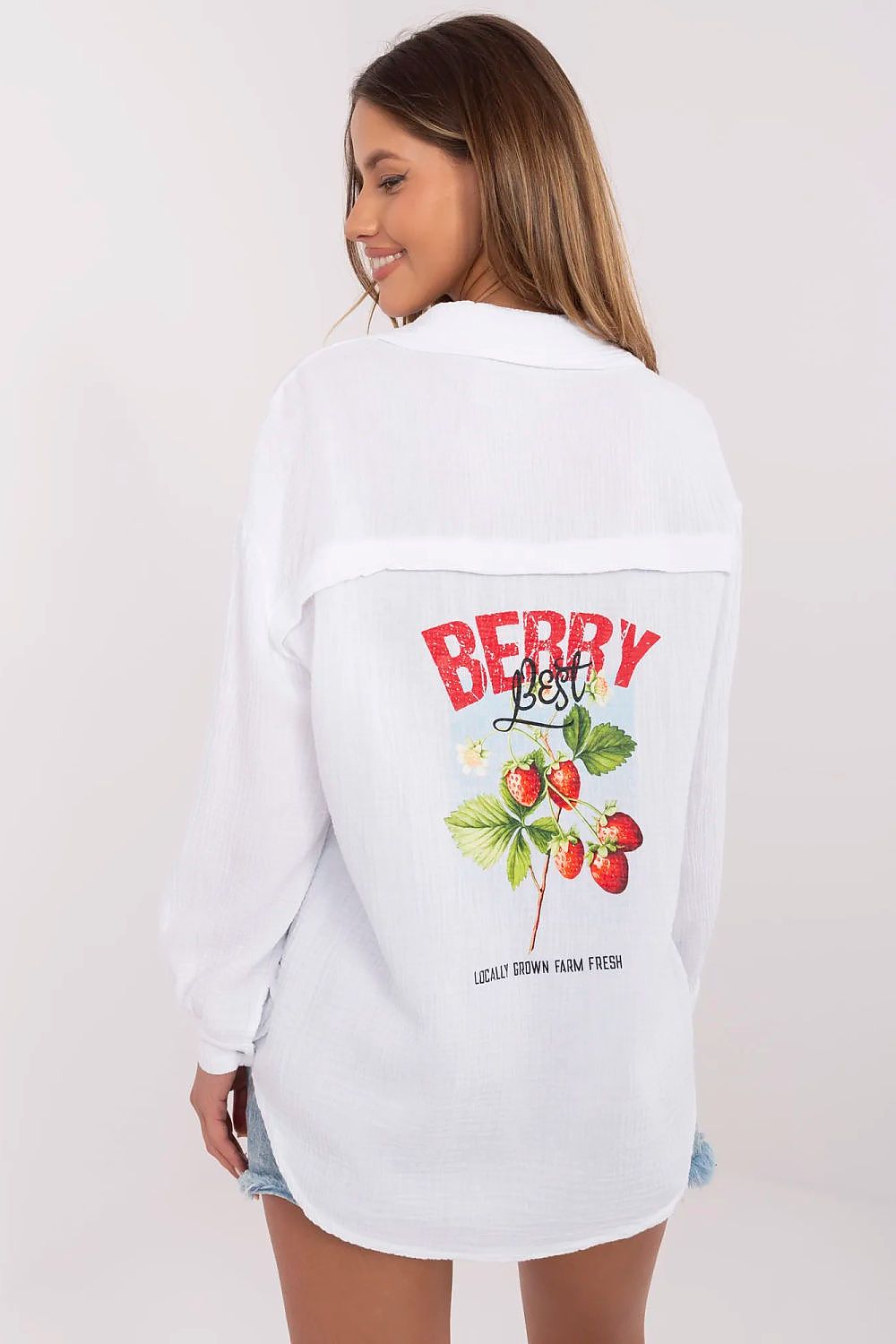 Chemise manche longue model 211454 Italy Moda