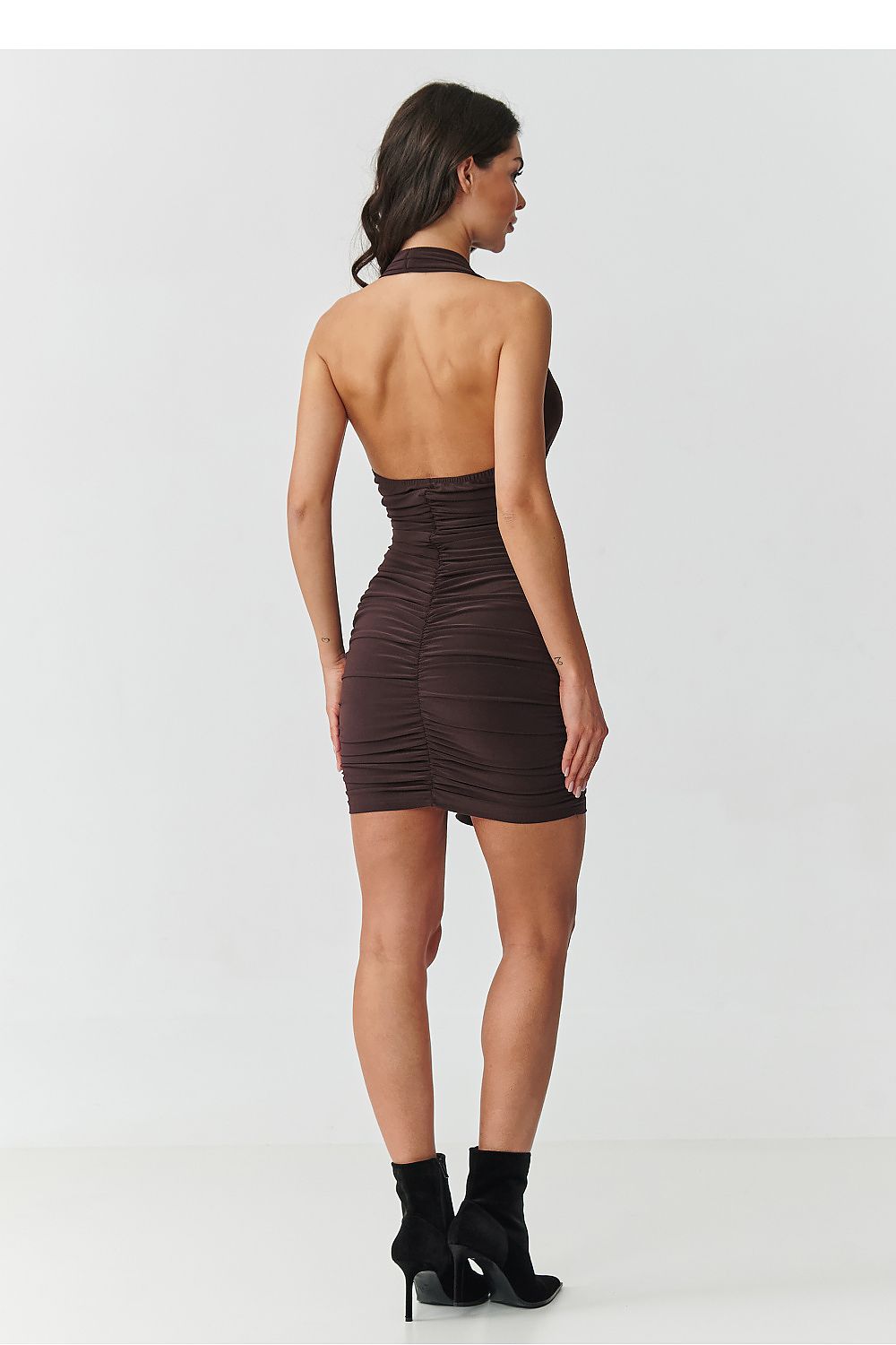 Robe courte model 228319 Makadamia