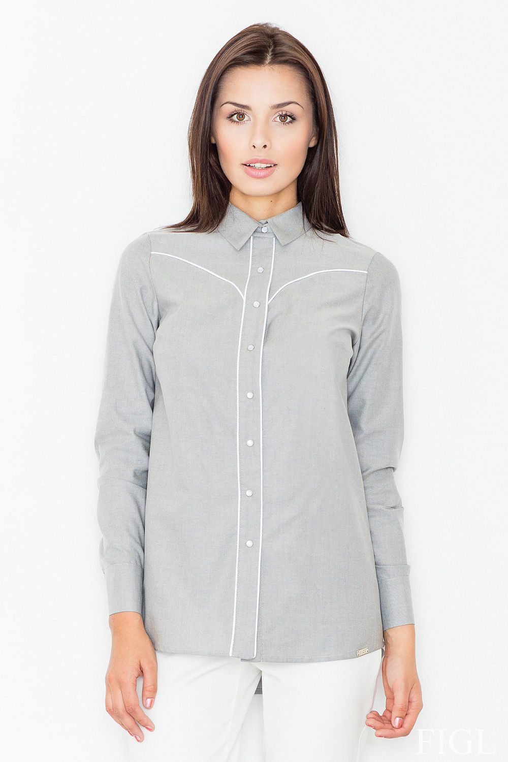 Chemise manche longue model 61518 Figl