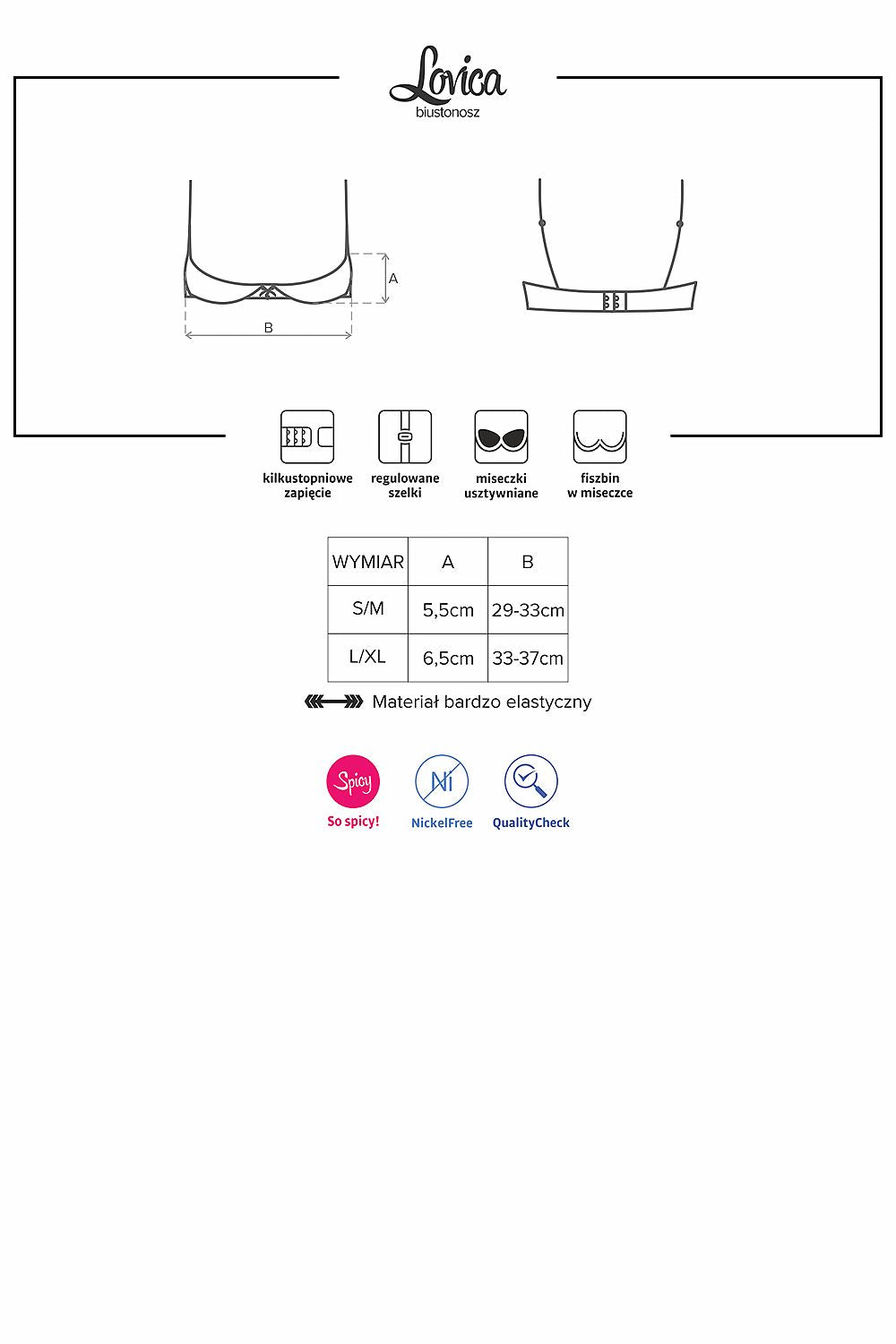 Half-cup bra model 126497 Obsessive