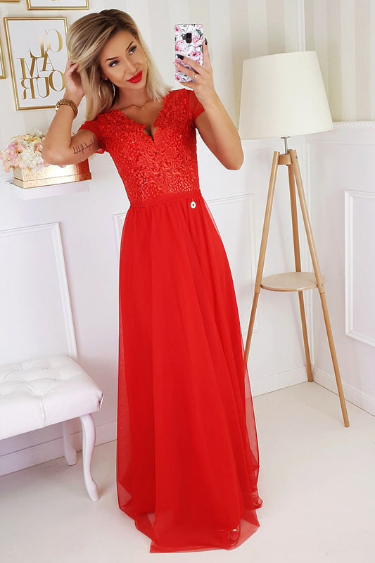 Robe longue model 151596 Bicotone