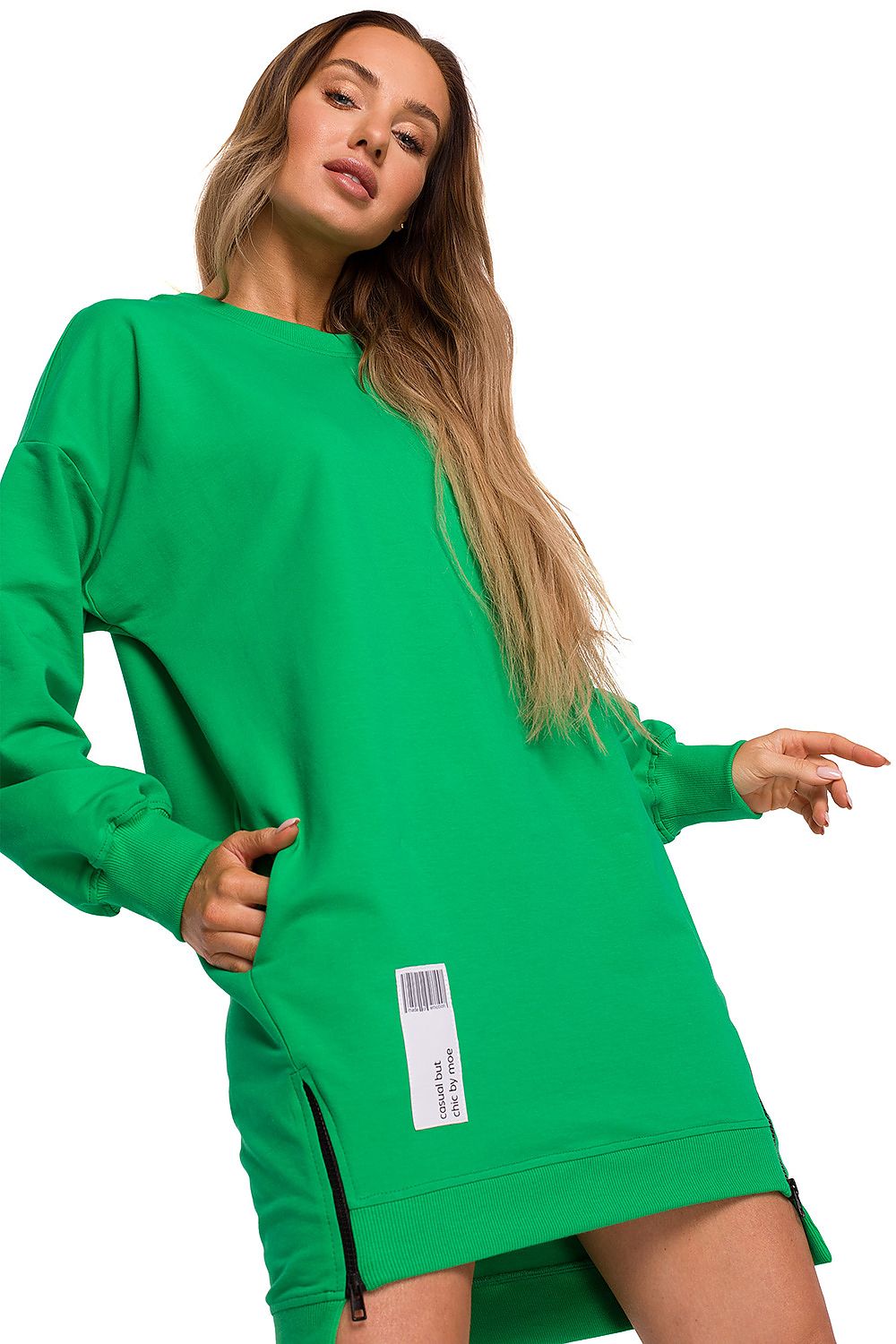 Robe Sukienka Model MOE676 Cukierkowy Róż - Moe