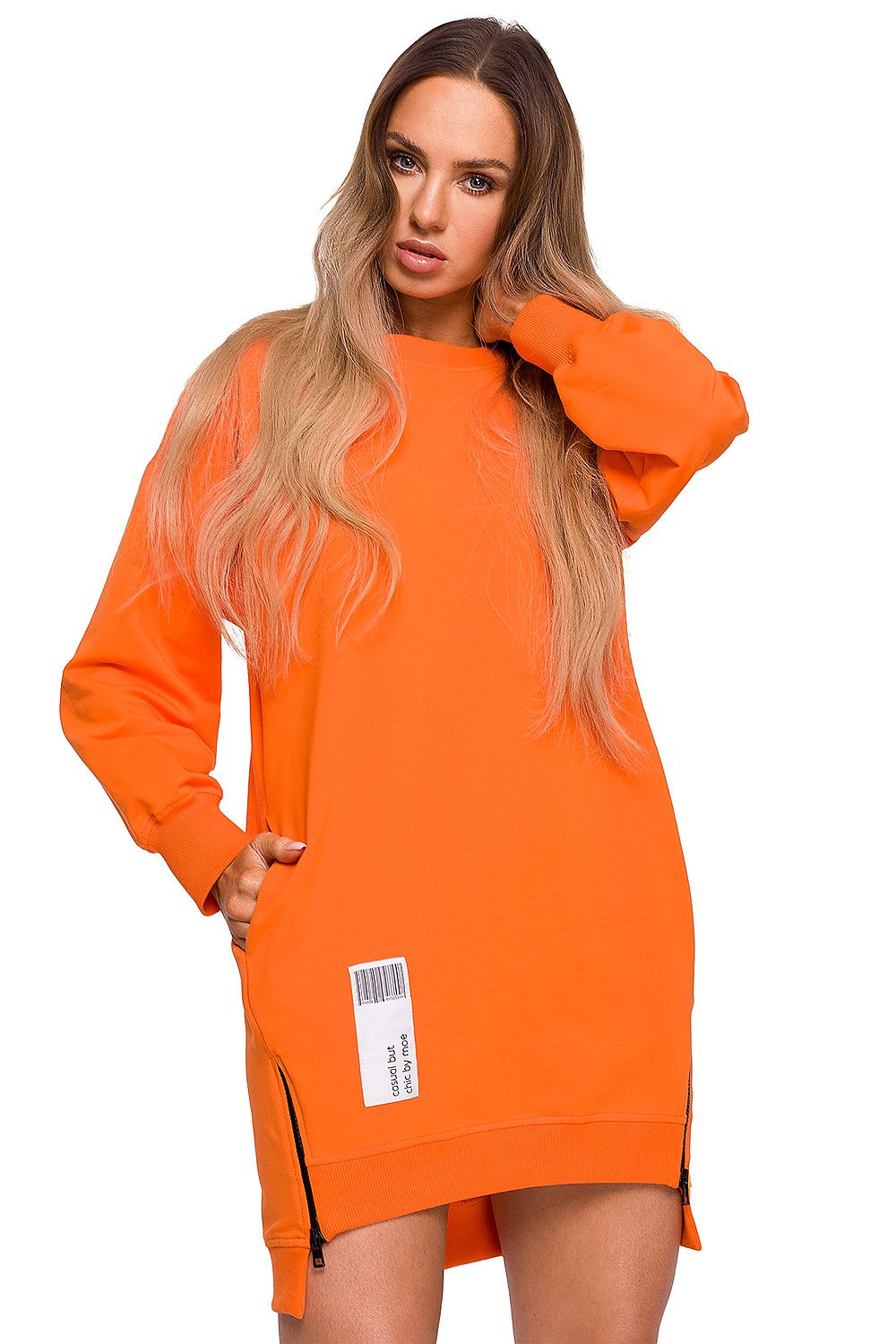 Robe Sukienka Model MOE676 Cukierkowy Róż - Moe
