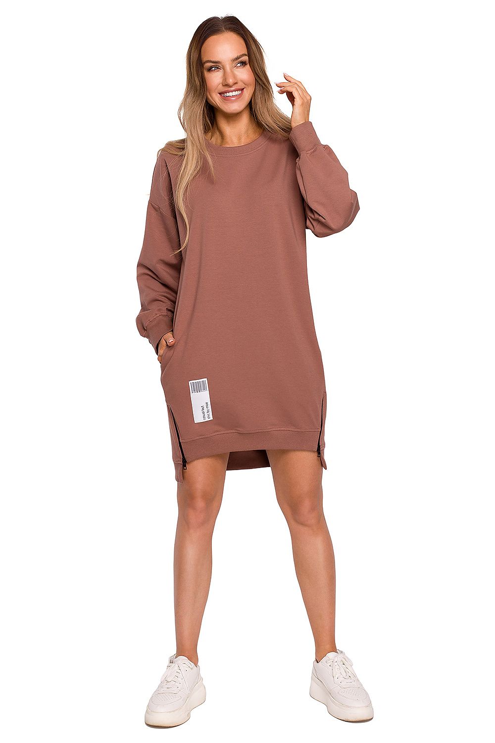 Robe Sukienka Model MOE676 Cukierkowy Róż - Moe