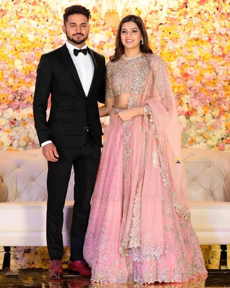 Robe de Mariée Deux Pièces Sur Mesure – Dentelle & Broderies