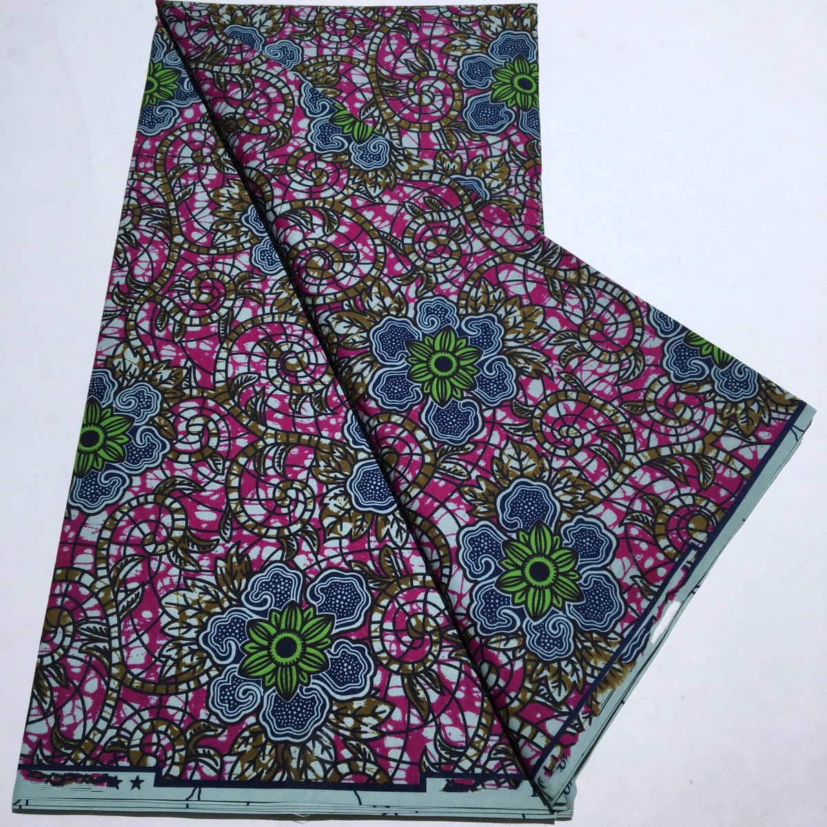 Tissu Wax Africain Ankara Patchwork Batik – Polyester Imprimé, Couture & DIY (6 yards)