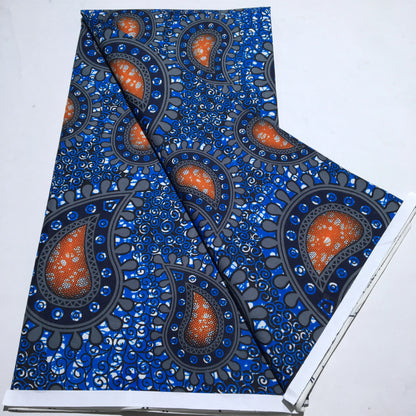 Tissu Wax Africain Ankara Patchwork Batik – Polyester Imprimé, Couture & DIY (6 yards)