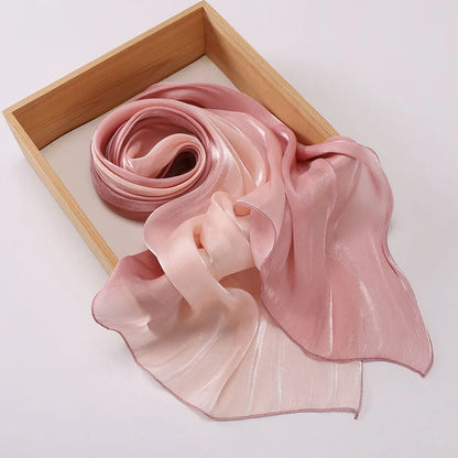 Hijab Satin Bicolore Dégradé – Foulard Islamique Élégant Pour Mariage & Occasions Spéciales