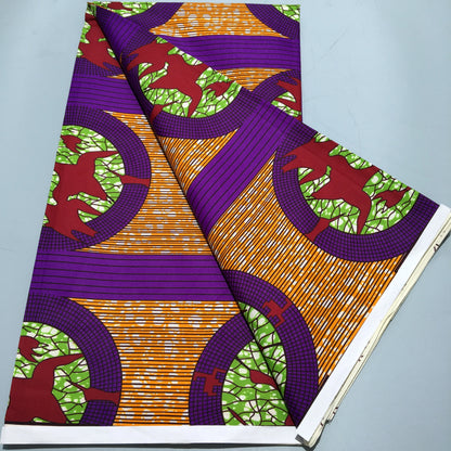 Tissu Wax Africain Ankara Patchwork Batik – Polyester Imprimé, Couture & DIY (6 yards)