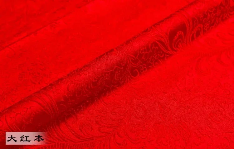 Tissu Brocart Jacquard Imitation Soie – Floral, Couture & DIY (75 cm de large)