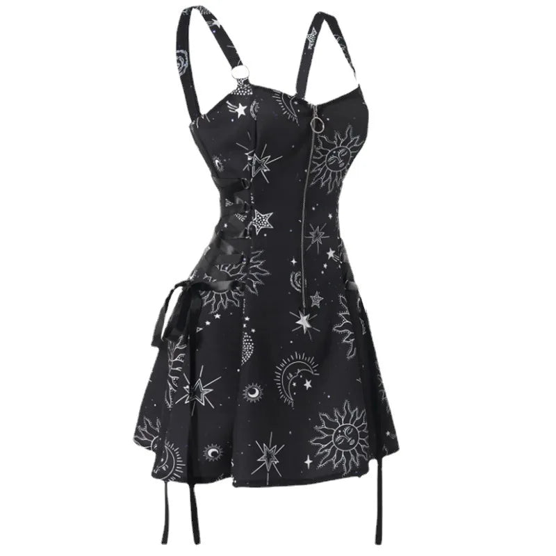 Robe Mini À Carreaux Style Gothic Punk – Sans Bretelles, Taille Haute, Streetwear Y2K Vintage Lolita