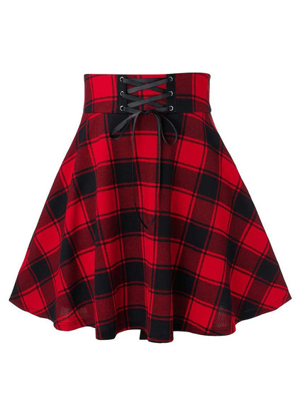 Gothic Plaid Skirt – Women's Punk & Grunge Style