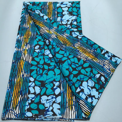 Tissu Wax Africain Ankara Patchwork Batik – Polyester Imprimé, Couture & DIY (6 yards)