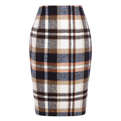 Elegant Plaid Skirt – Office & Chic Everyday Style