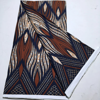 Tissu Wax Africain Ankara Patchwork Batik – Polyester Imprimé, Couture & DIY (6 yards)