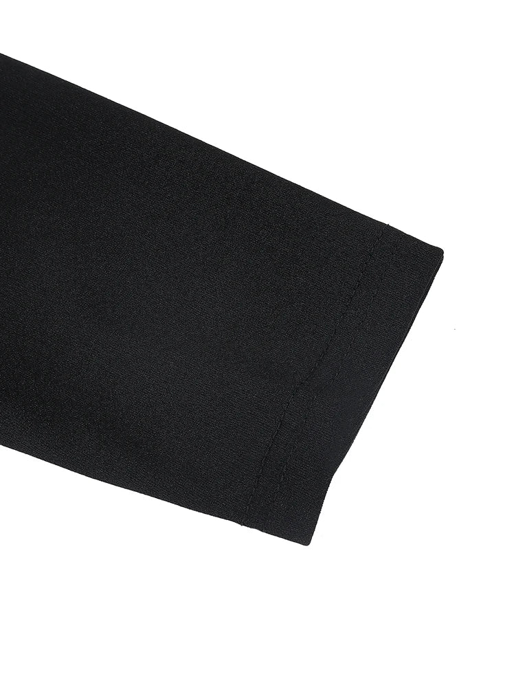Robe Longue Col Carré Manches Longues – Style Casual Élégant, Toutes Saisons