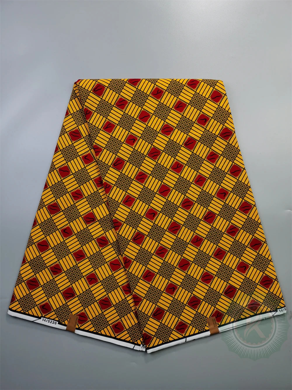 Tissu Wax Hollandais Véritable 100% Coton – Pagne Africain, 6 Yards