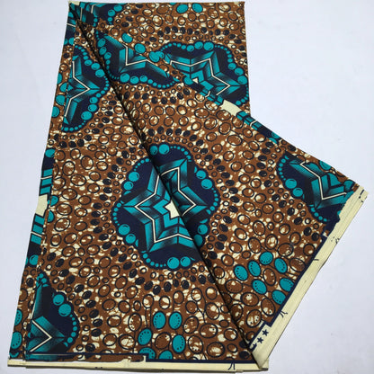 Tissu Wax Africain Ankara Patchwork Batik – Polyester Imprimé, Couture & DIY (6 yards)