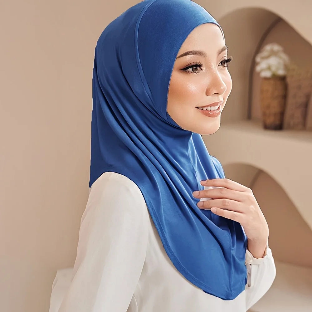 Hijab prêt-à-porter jersey polyester extensible