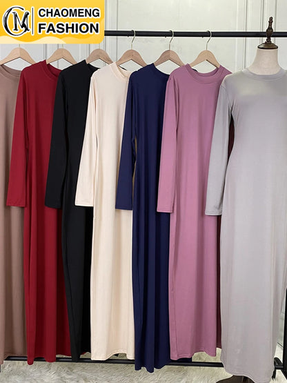 Abaya robe longue femme polyester casual printemps-été