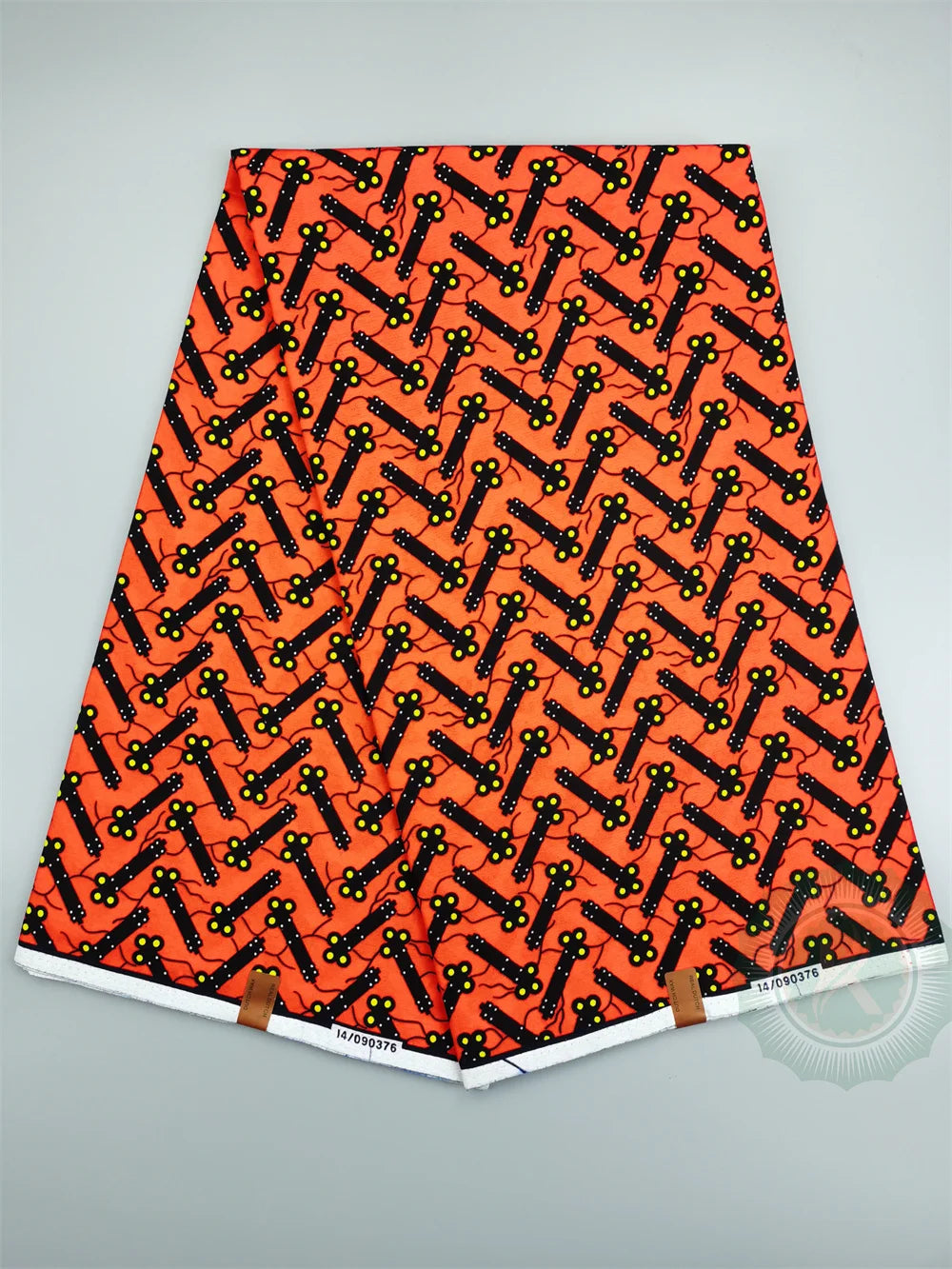 Tissu Wax Hollandais Véritable 100% Coton – Pagne Africain, 6 Yards