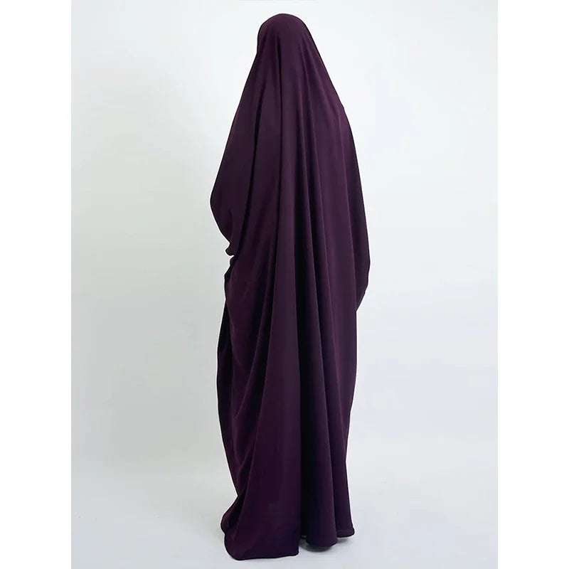 Robe de Prière Musulmane – Abaya Khimar Jilbab À Capuche | Eid & Ramadan