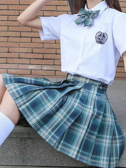 Zoki Plaid Women Pleated Skirt Bow Knot Summer High Waist Preppy Girls Dance Mini Skirt Cute a Line Harajuku Sexy Japan Faldas