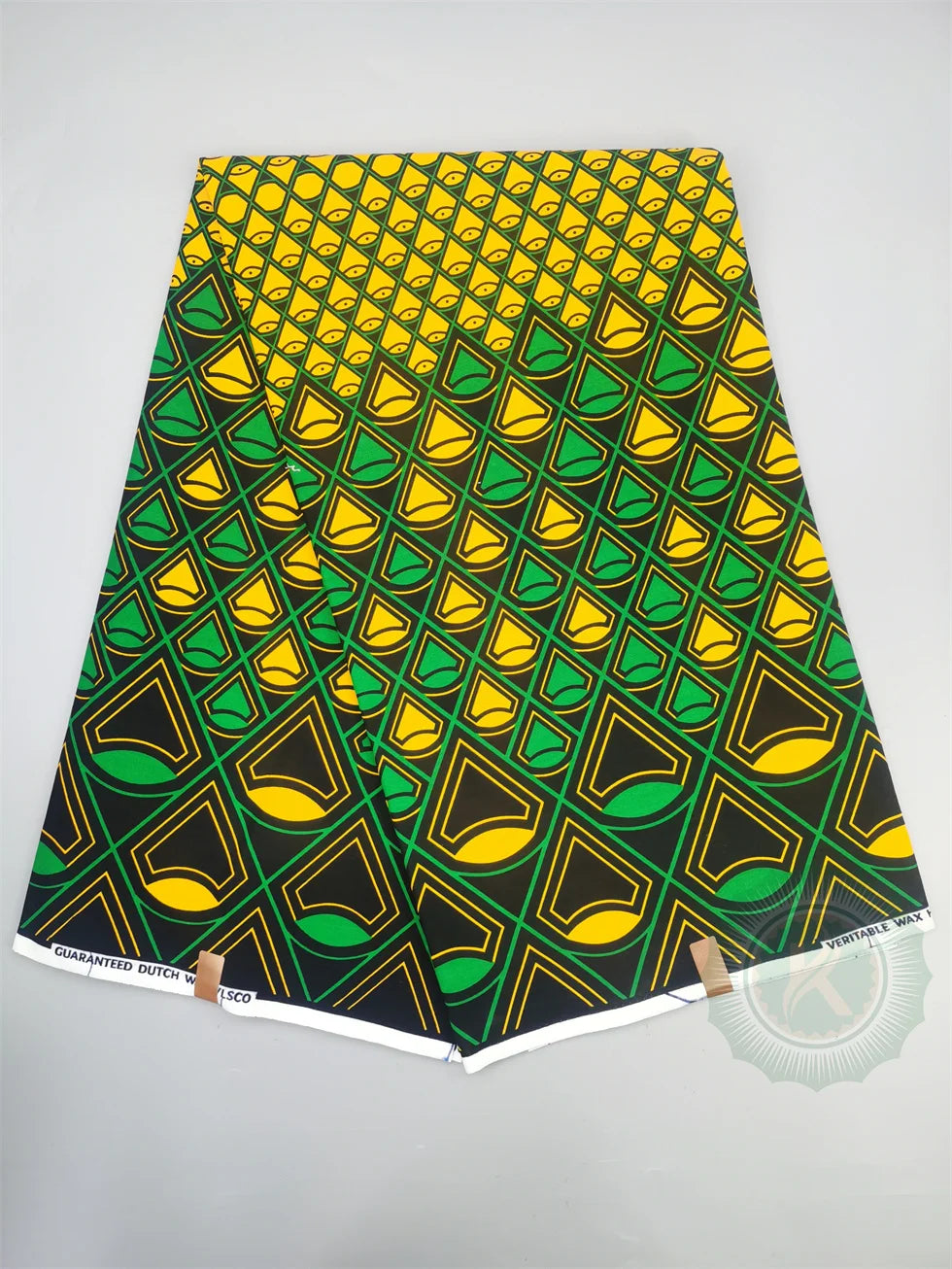 Tissu Wax Hollandais Véritable 100% Coton – Pagne Africain, 6 Yards