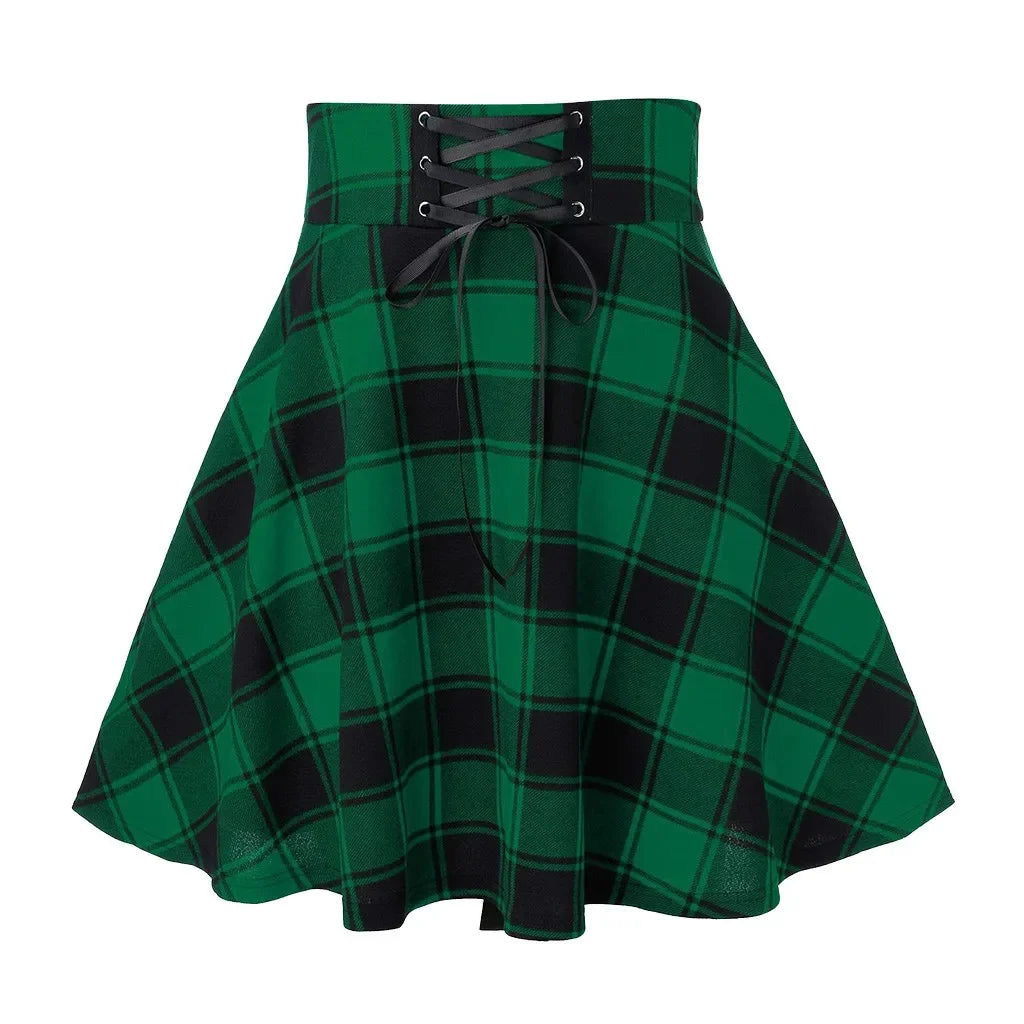 Gothic Plaid Skirt – Women's Punk & Grunge Style