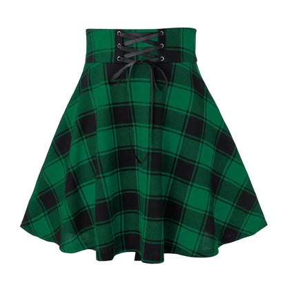 Gothic Plaid Skirt – Women's Punk & Grunge Style