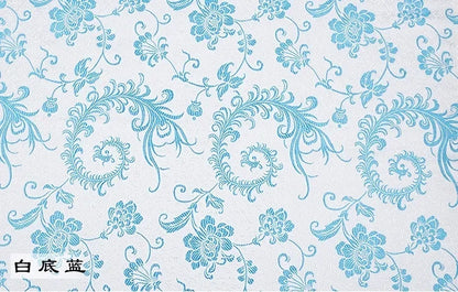 Tissu Brocart Jacquard Imitation Soie – Floral, Couture & DIY (75 cm de large)