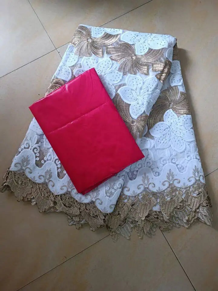 Tissu Tulle Dentelle Filet Africain – Haute Qualité, Couture Fête & Cérémonie (2,5 yards)