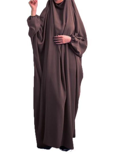 Robe de Prière Musulmane – Abaya Khimar Jilbab À Capuche | Eid & Ramadan