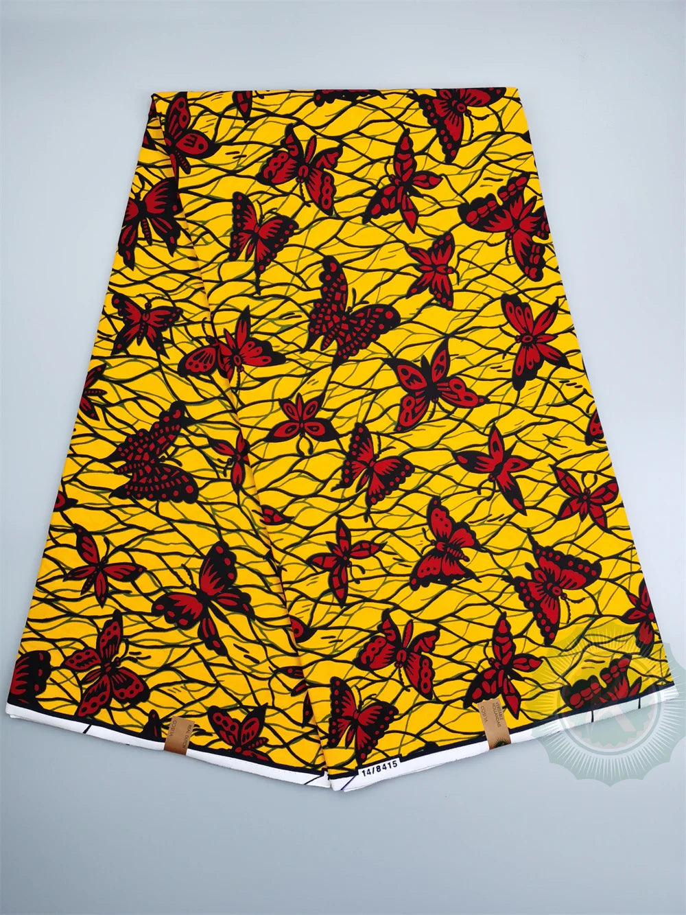 Tissu Wax Hollandais Véritable 100% Coton – Pagne Africain, 6 Yards