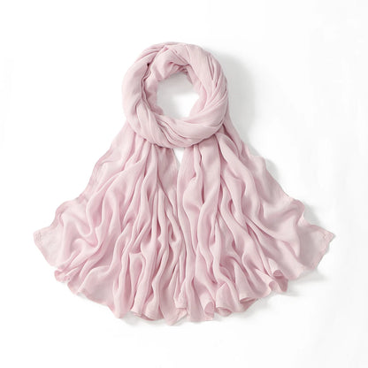Hijab Modal Coton Rayon – Grand Foulard Islamique Uni Pour Femme 200×85 cm