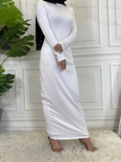 Abaya robe longue femme polyester casual printemps-été
