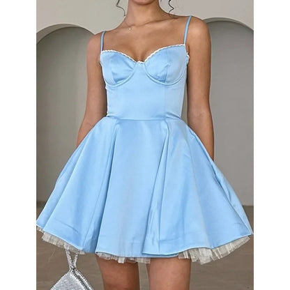 Robe Cami Princesse Jupe Bouffante Taille Cintrée – Élégante & Festive