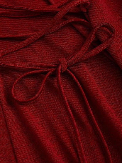 Robe Longue à Capuche Femme – Style Vintage Asymétrique