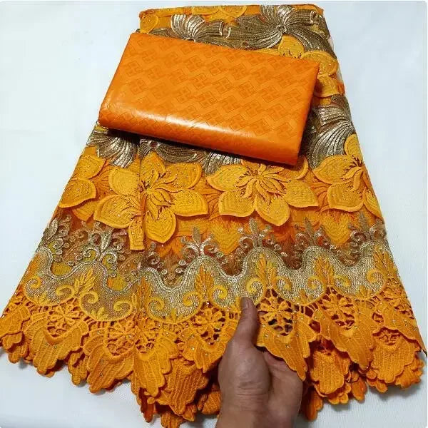 Tissu Tulle Dentelle Filet Africain – Haute Qualité, Couture Fête & Cérémonie (2,5 yards)