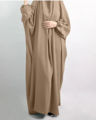 Robe de Prière Musulmane – Abaya Khimar Jilbab À Capuche | Eid & Ramadan