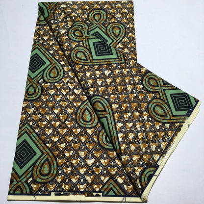 Tissu Wax Africain Ankara Patchwork Batik – Polyester Imprimé, Couture & DIY (6 yards)