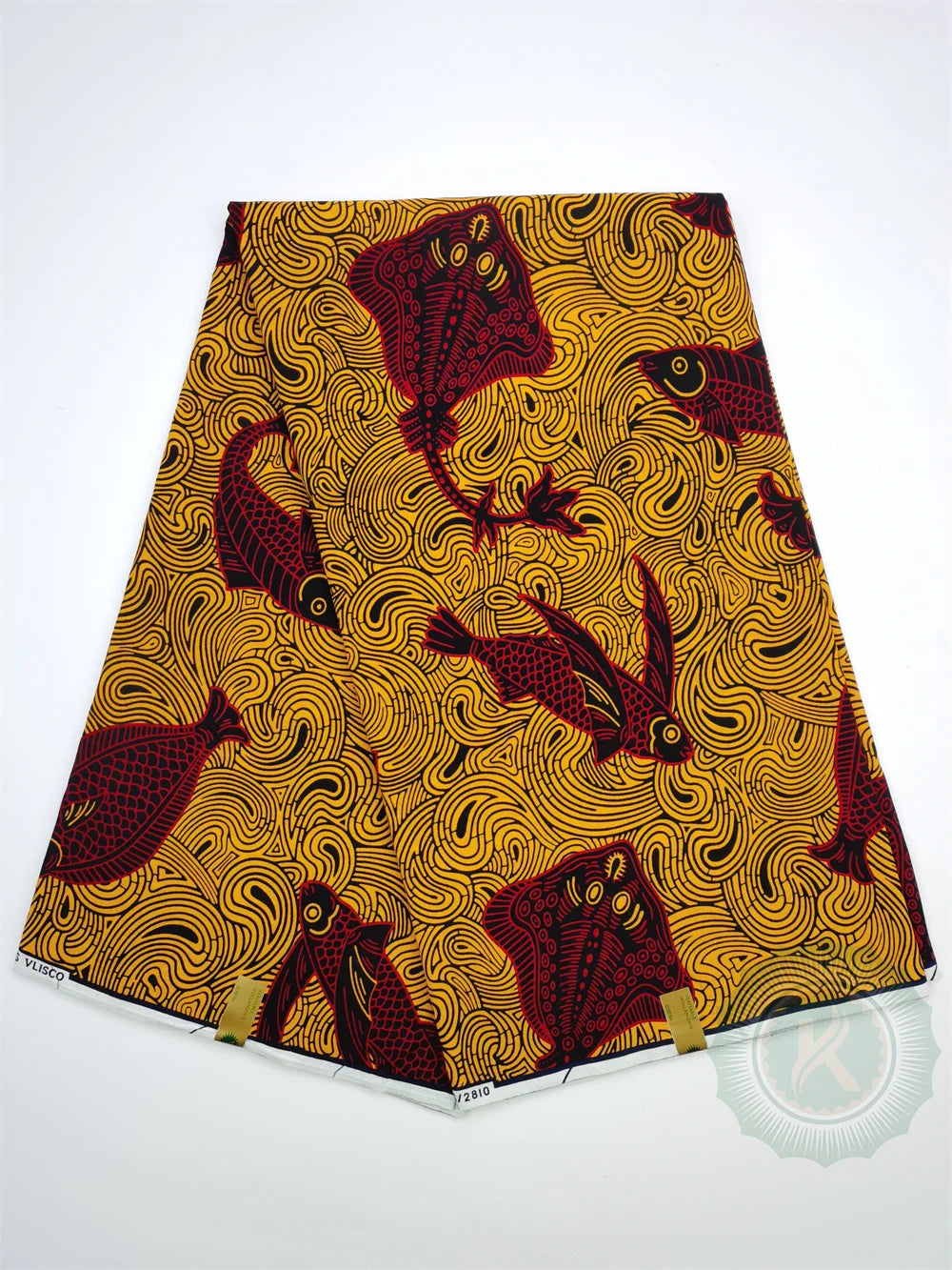 Tissu Wax Hollandais Véritable 100% Coton – Pagne Africain, 6 Yards