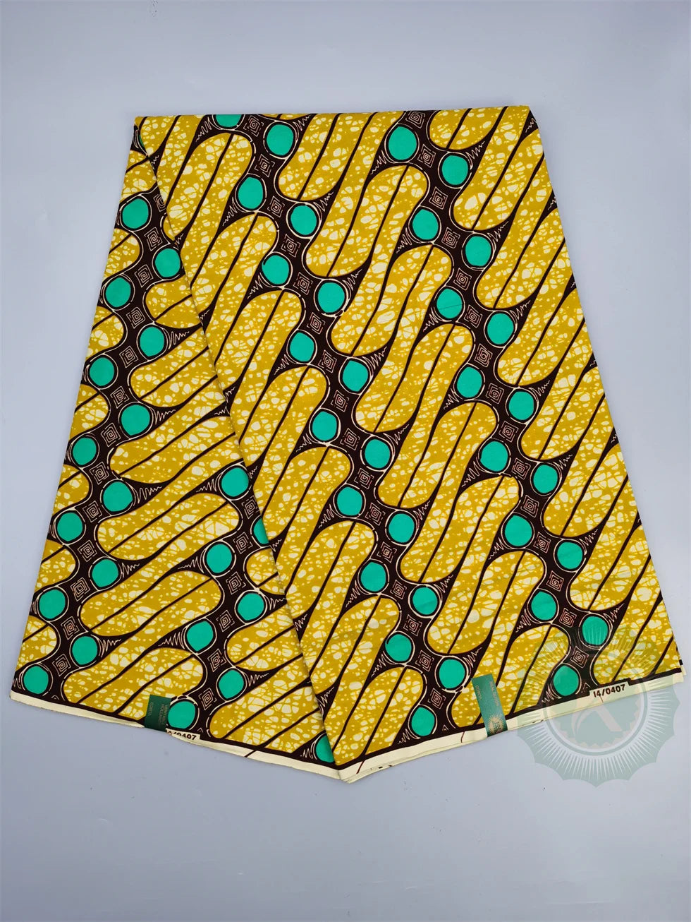 Tissu Wax Hollandais Véritable 100% Coton – Pagne Africain, 6 Yards