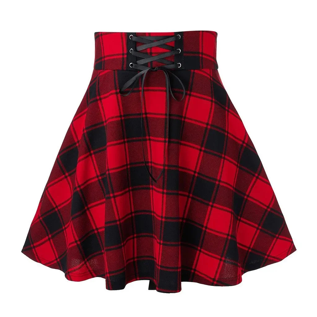 Gothic Plaid Skirt – Women's Punk & Grunge Style