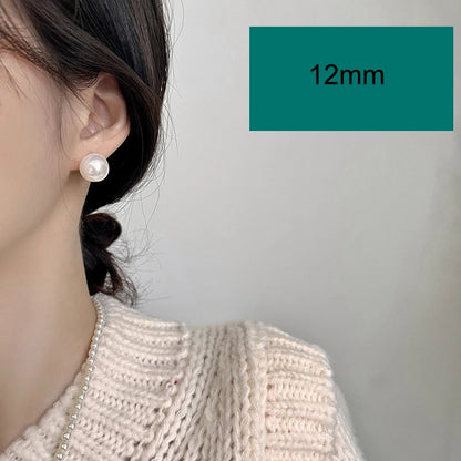 Boucles d'Oreilles Clous Perle d'Eau Douce – Argent 925